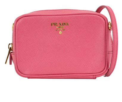 Mini Camera Crossbody, &pound;550, Handbags, Pink, Leather, Front view